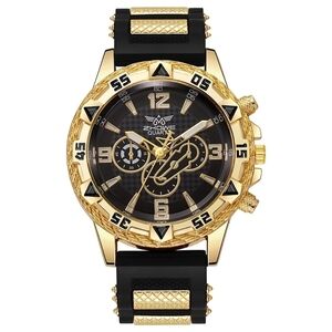 Men's Luxury Chronograph Watch with Sculpted Seconds Hand